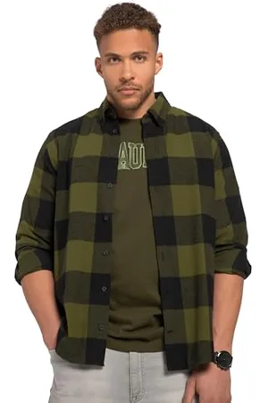 STHUGE Męska, duże rozmiary, koszula, karo, flanela, BD, MF, 1/1, , 5XL