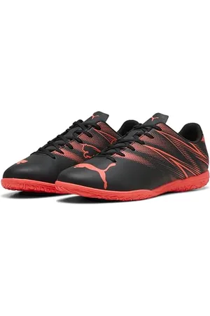 PUMA Męskie buty piłkarskie ATTACANTO IT, czarno-świecące czerwone, 40,5 EU, Czarny świecący czerwony, 45 EU