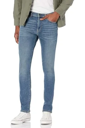Amazon Męskie dżinsy ze stretchem Skinny-Fit, średni niebieski vintage, 34 szer. x 34 dł
