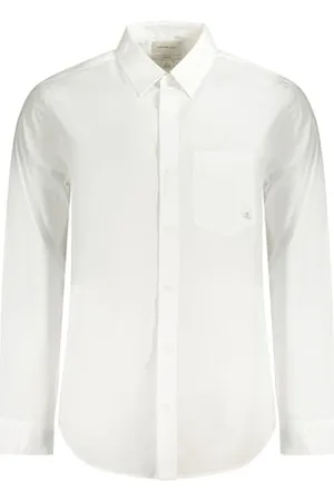 Calvin Klein CK JEANS Męska koszula LS POPLIN CLASSIC LV040QM160, biała (brylantowa biel), S, , S