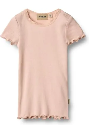WHEAT Dziewczęca Rib S/S Katie Oeko-tex Standard T-Shirt, , 68