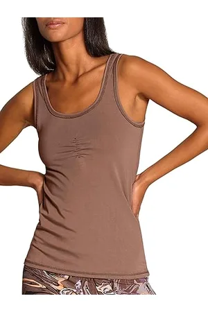 Calida Damska 100% Nature Relax T-Shirt, Truffle Brown, standardowa