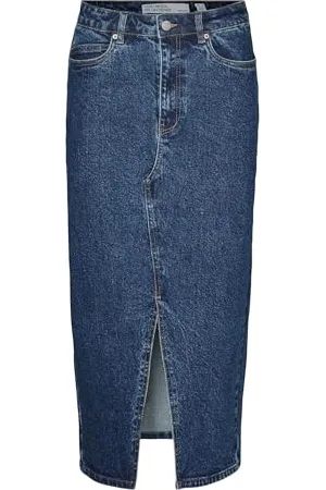 VERO MODA Damska spódnica dżinsowa, , M
