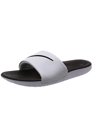 Nike Kawa Slide (Gs/Ps) chłopięce buty kąpielowe, czarne, białe, biały - Weiß White Black 100-32 EU