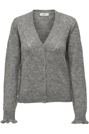 JACQUELINE DE YONG Jdyletty L/S dekolt w serek Struc Cardi KNT Noos, , XS
