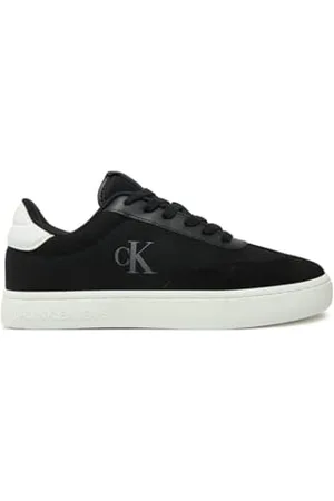 Calvin Klein CK JEANS Męskie klasyczne trampki Cupsole Low Mix MG YM0YM01169, czarne (czarne/jasnobiałe), 44 EU, , 39.5 EU