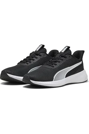PUMA Unisex Flyer LITE 3 buty do biegania szosowego, czarno-białe, 38 EU, Czarna , biała , 38 EU