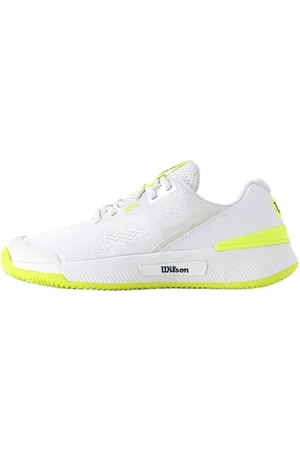 Wilson Damskie buty tenisowe Intrigue PRO OZ, białe/Safety Yellow/Navy Blazer, 38 EU, , 6.5 UK