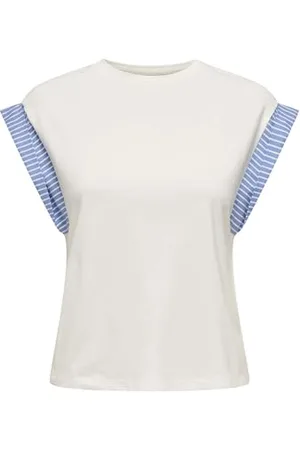 ONLY Onldawn Life S/S O-Neck Mix Top JRS, , M