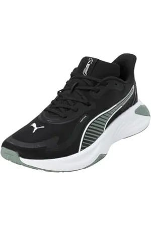 PUMA Unisex PWR Hybrid TR Cross Trainer, czarno-zielony księżyc biały, 40 EU, Czarny Zielony Księżyc Biały, 47 EU