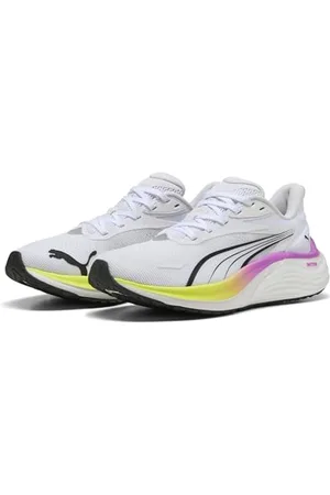PUMA Damskie buty do biegania szosowego Electrify Nitro 4 WN, biało-żółte Alert-Pure Magenta, 3,5 UK, Biały Żółty Alert Czysty Magenta, 36 EU