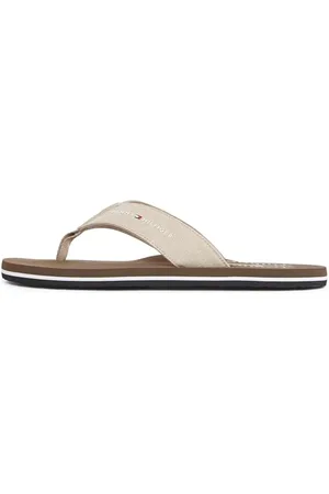 Tommy Hilfiger Męskie klapki Chambray Beach Sandal, BEŻOWE (beżowe), 42 EU, , 43 EU