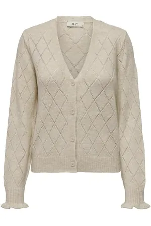 JDY LETTY L/S dekolt w serek STRUC Cardi KNT NOOS, , XS