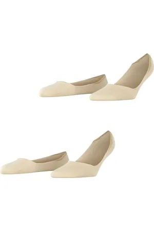 ESPRIT Kobiety Stopki Cotton Invisible Multipack W In Bawełna niewidoczne jednokolorowe 2 Pak, , 39-42