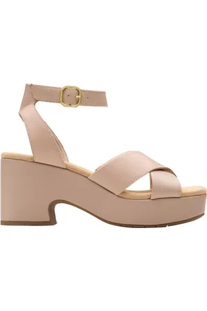 Clarks Premium Damskie sandały perłowe Nerisa, , 3 UK, , 36 EU