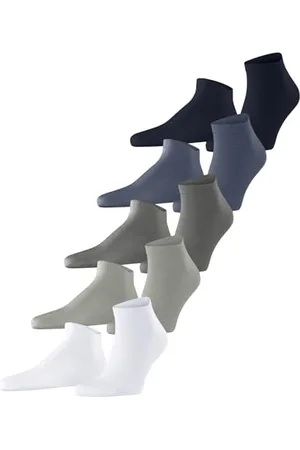 ESPRIT Mężczyźni Skarpety do trampek Solid-Mix Multipack M Sn Bawełna krótkie jednokolorowe 5 Pak, , 40-46