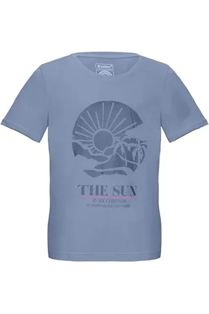Killtec Dziewczęcy T-shirt okrągły dekolt, letnia koszulka z nadrukiem KOS 181 GRLS TSHRT, , 176, 43233-000, , 176