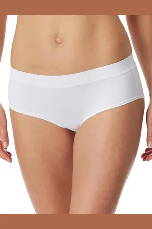 Schiesser Bielizna damska Panty Single Jersey Unique Micro Hipster-Majtki, biała_181422, 38, , 38