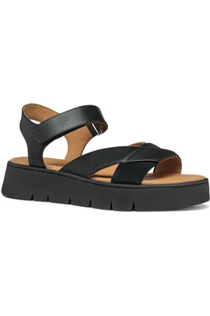 Geox Damskie sandały D DANDRA 40 B, czarne, 41 EU, , 41 EU