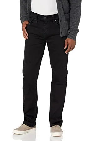 True Religion Męskie dżinsy Ricky Straight Lege, spłukanie ciała czarny, 34 szer. x 32 l