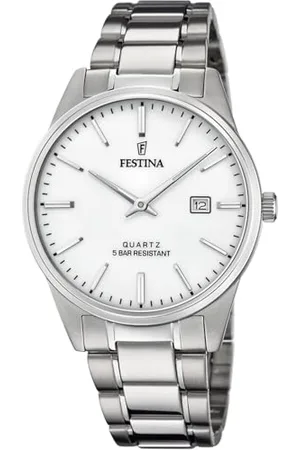 Festina Męski analogowy zegarek kwarcowy z bransoletką ze stali nierdzewnej F20511/2, , mittel, Klasyczny