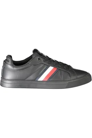 Tommy Hilfiger Męskie trampki ICON Court LTH Stripes (FM0FM05163) Low Top, czarne (czarne), 40 EU, , 41 EU