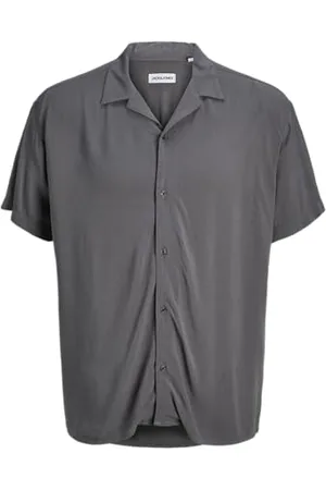 JACK & JONES JJEJEFF SOLID Resort Shirt S/S SN PLS, , 4XL
