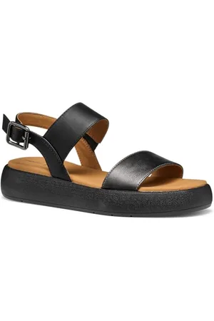 Geox Damskie sandały D CAMALEI A Flat Gun/Black, 40 EU, , 40 EU