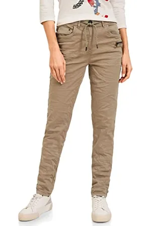 CECIL Damskie B375935 spodnie bawełniane Slim, karmelowy beżowy, W28/L32, , 28W / 32L