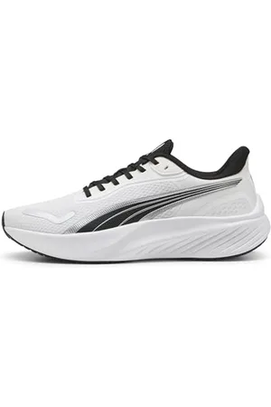 PUMA Unisex Pounce LITE buty do biegania szosowego, biało-czarne, 40 EU, White Black, 41 EU