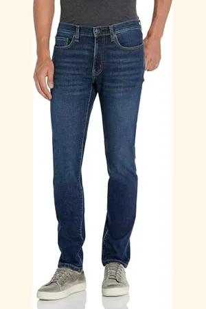 Amazon Męskie dżinsy ze stretchem Skinny-Fit, ciemnoniebieskie vintage, 29 szer. x 28 dł