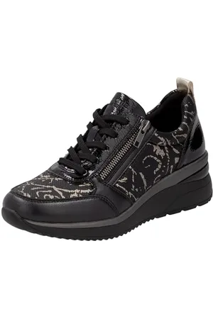 Remonte Damskie buty sportowe D2401 Low, czarne, rozmiar 42 EU, , 42 EU