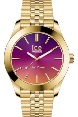 Ice-Watch ICE steel Gold night pink - Złoty zegarek damski z metalową bransoletą - 023792 (Mały)
