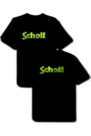 Schott NYC Zestaw 2 koszulek z logo Schott, TSPKLOGO, , M