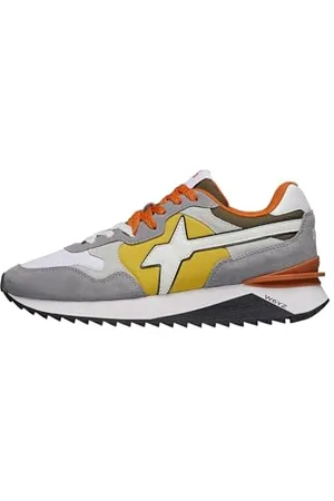 W6YZ YAK-M. Suede/Nylon/Trójkąt Sole Grey-White-Yellow, , 42 EU