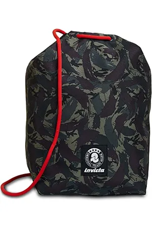 Invicta EASY PACK COLORBLOCK CAMO Drawstring Backpack, Gym Sack pack, for Teen, Girls&Boys, Large Capacity, For School, Sport, Free Time, Italian Design