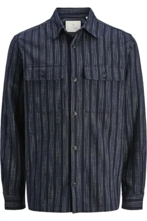 JACK & JONES Jprccraymond Spring Stripe Overshirt Sn, , M