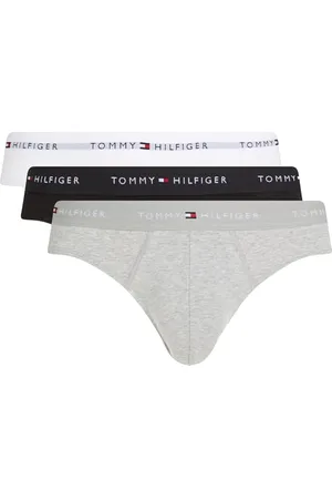 Tommy Hilfiger Męskie 3P BRIEF DTM UM0UM03471, Czerwone, M, Czerwony (Mid Hthr/Blck/Th Wht), M