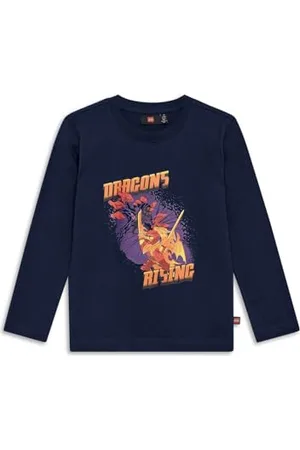 KABOOKI Lego Ninjago - LWTAFFY 111 - T-shirt L/S - Dark Navy - 128, , 128