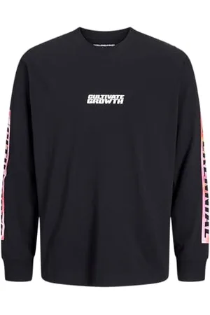 JACK & JONES Jcointerlude Floral Tee Ls Crew Neck, , XL