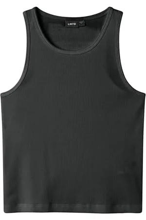 LMTD Nlfhinaja Crop Solid Tank Top Noos, , 122-128