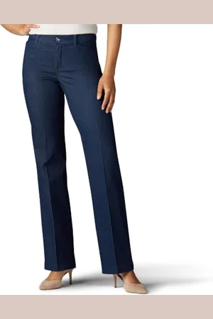 Lee Damskie spodnie Flex Motion Regular Fit, , 32-Kr�tki