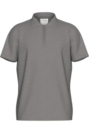SELECTED Slhfave Zip SS Polo Noos, , L