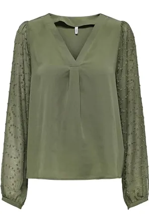 ONLY Onlmasja Fr L/S V-Neck Shirt Cs Ptm, , M