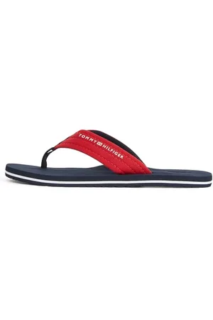 Tommy Hilfiger Męskie klapki HILFIGER NYC BEACH SANDAL, CZERWONE (Primary Red), 48 EU, , 46 EU
