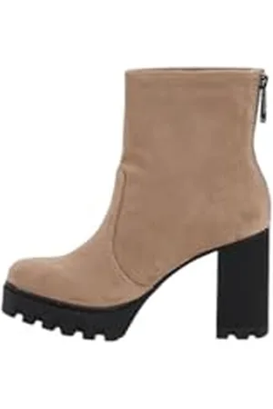 Calvin Klein Damskie buty na obcasie z zamkiem błyskawicznym SS YW0YW01601, brązowe (Fossil/Black), 38 EU, , 38 EU