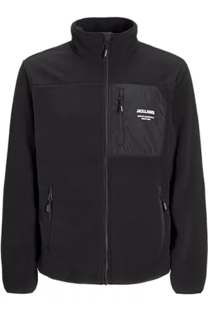 JACK & JONES Męska kurtka polarowa Jjtheo, czarna, x_s, , XS