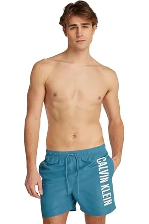 Calvin Klein CK JEANS Męskie spodenki ze sznurkiem do rysowania, niebieskie (Storm Blue), M, , M