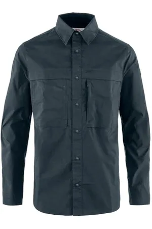 Fjällräven Fjallraven 12600194-555 Abisko Trail Shirt LS M Koszula Męska Ciemny Granatowy Rozmiar L, , L
