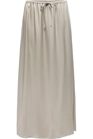 ONLY Onlnema Mw Satin Maxi Skirt WVN, , XL